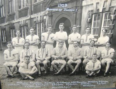 cc01225 1929 athletics.jpg; cc01225; 1929 Athletics team; Photograph